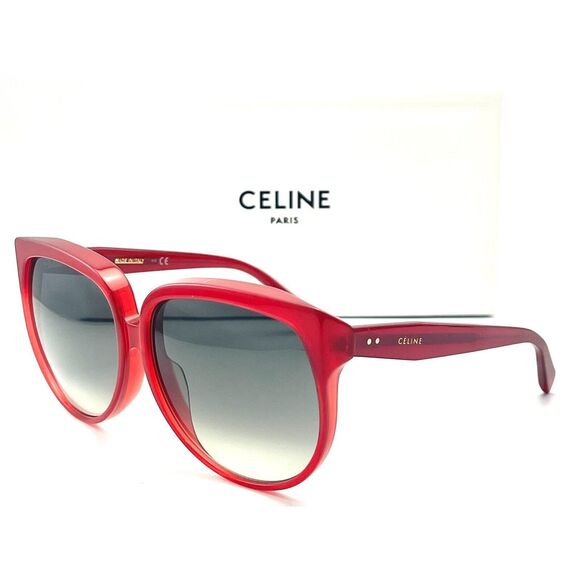NEW CELINE CL40048F 66P RED AUTHENTIC SUNGLASSES 63-13 140 W/CASE - Picture 1 of 4